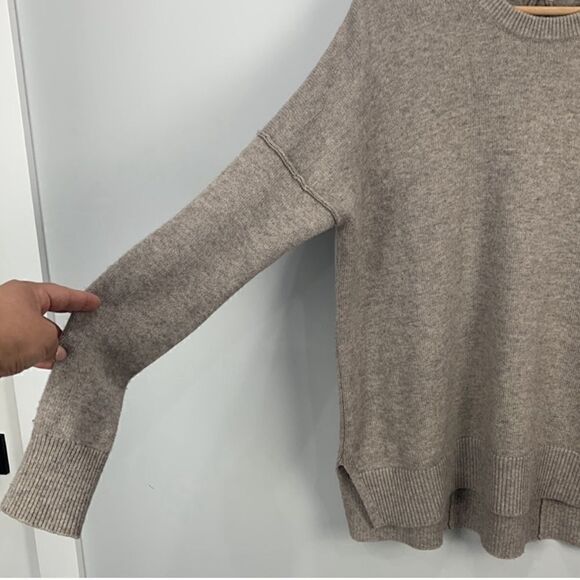 Athleta Perspective Wool Cashmere Sweater in Oatmeal XXS - Picture 6 of 11